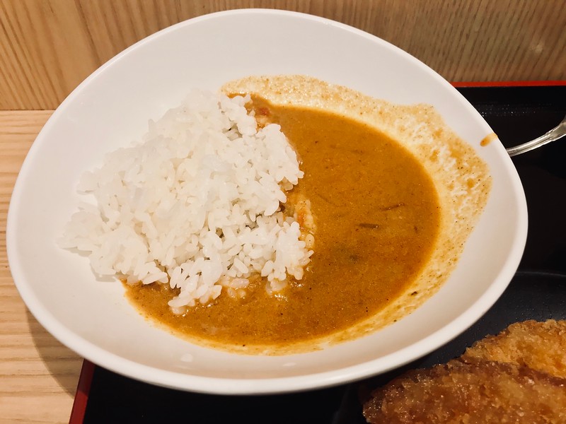 Curry rice that doesn’t look like much, but I’d go back for this.