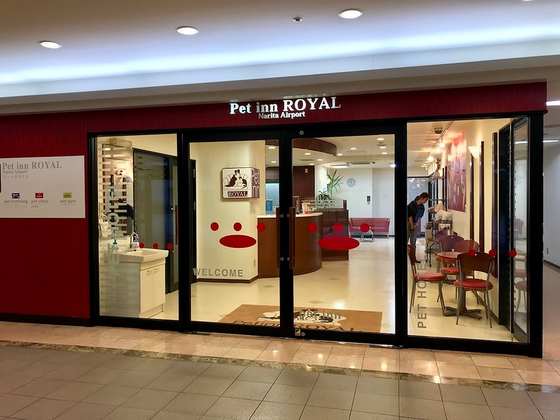 The entrance to Pet inn ROYAL.