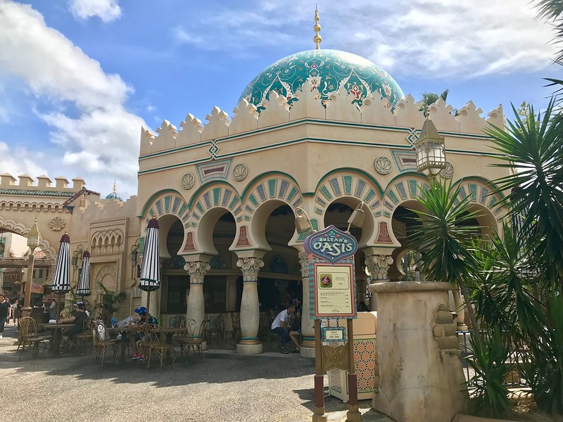 The Sultan’s Oasis restaurant in the Arabian Coast zone.