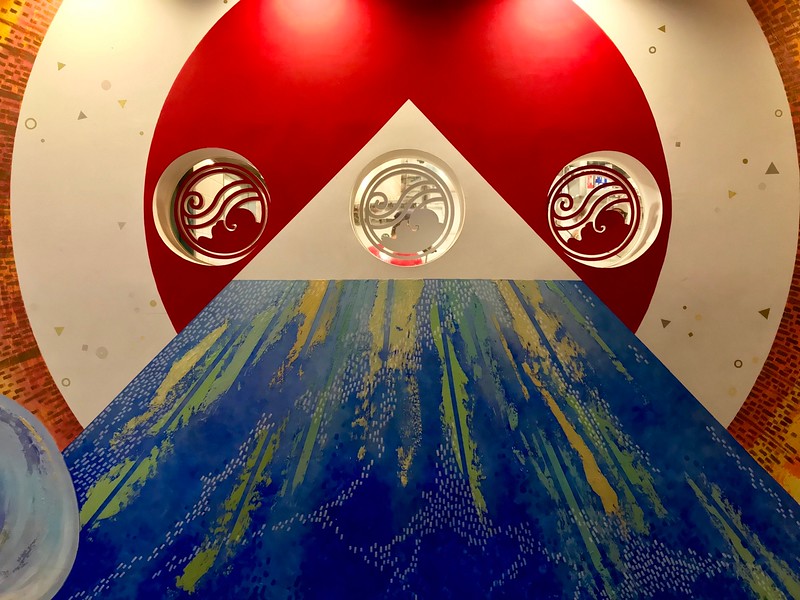 Wall mural outside the restaurant. Wall mural outside the restaurant.