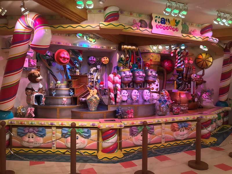 The Candy Factory display.
