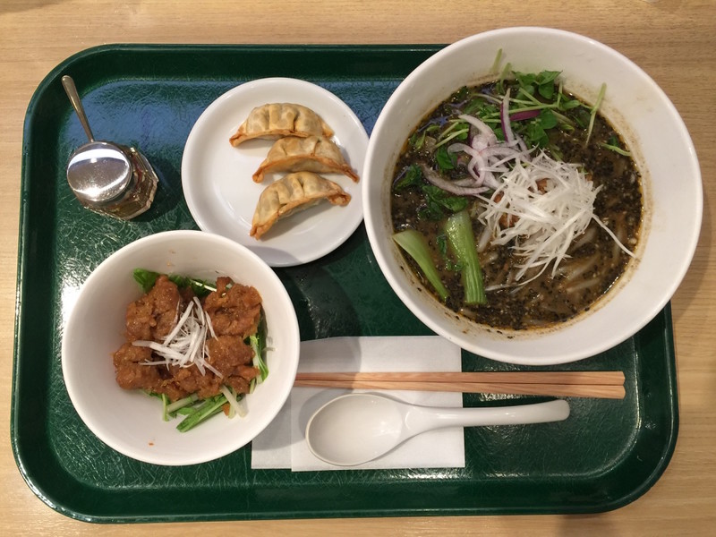 Chicken, dumplings, and ramen