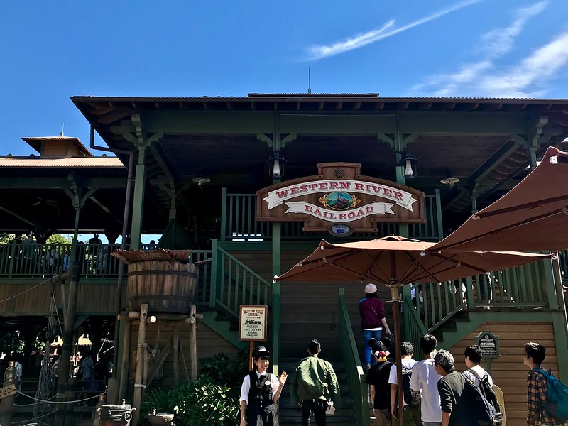 The Western River Railroad attraction.