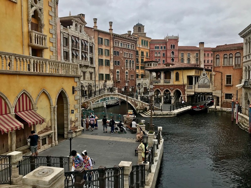 A Venetian-style harbor.