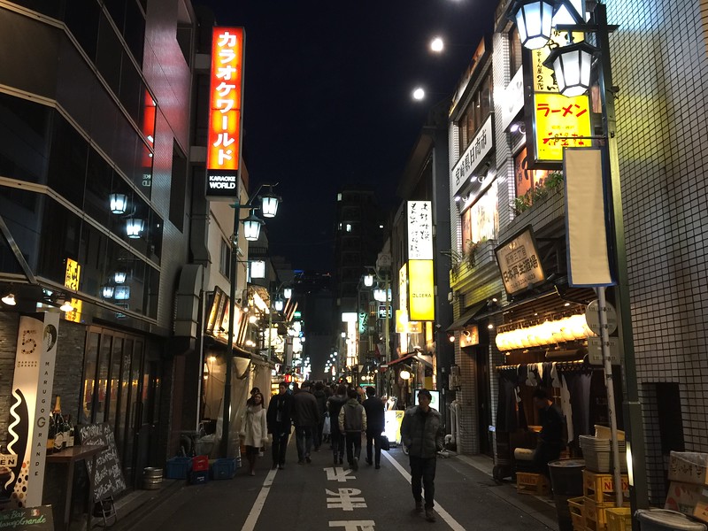 The main street of Shinjuku-San-chome The main street of Shinjuku-San-chome