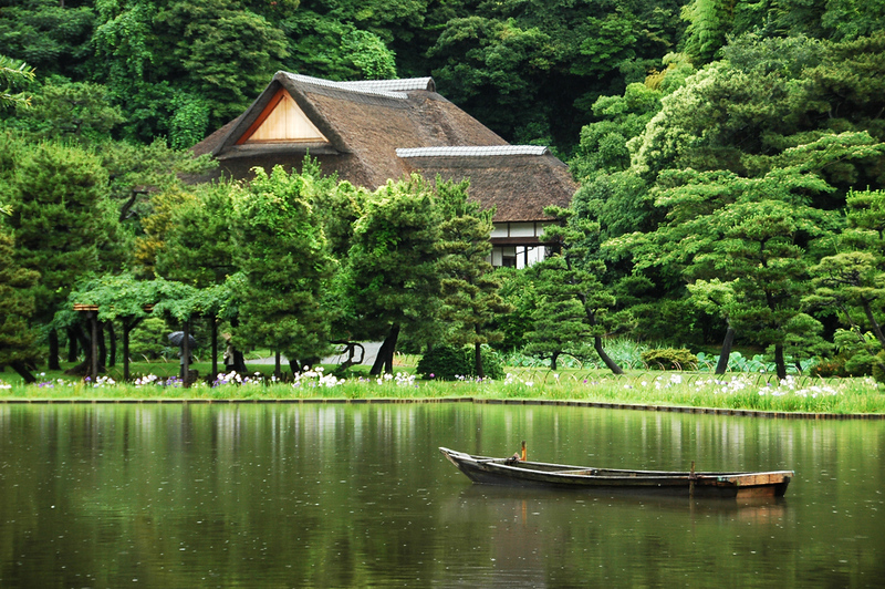 Lush greenery in Sankeien Garden, Yokohama.. Editorial credit: mrmichaelangelo / Shutterstock.com