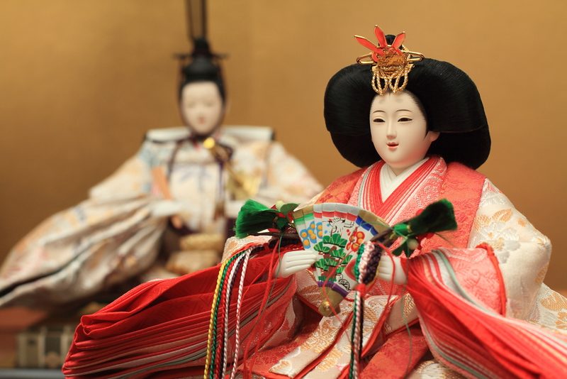 A finely carved and painted traditional Japanese ‘hina’ doll. Editorial credit: ziggy_mars / Shutterstock.com
