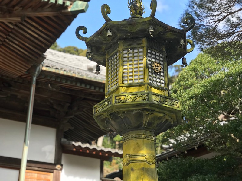 A lantern at Shuzenji Temple.