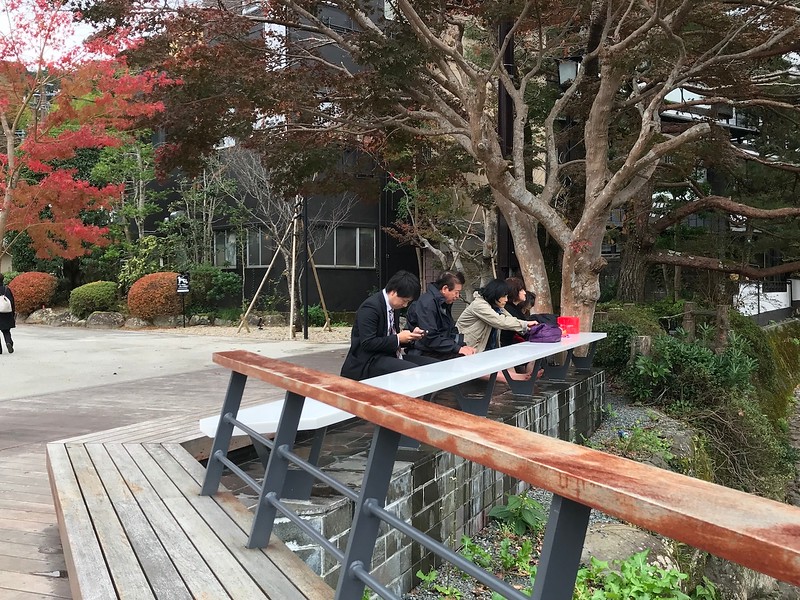 Another foot bath at the Katsura River.