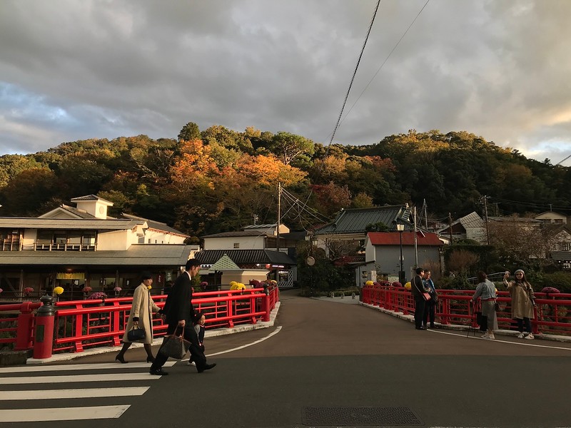 Shuzenji Onsen on an autumn evening.