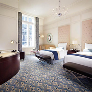 Grand twin room and impressive desk in a Tokyo Station Hotel guest room