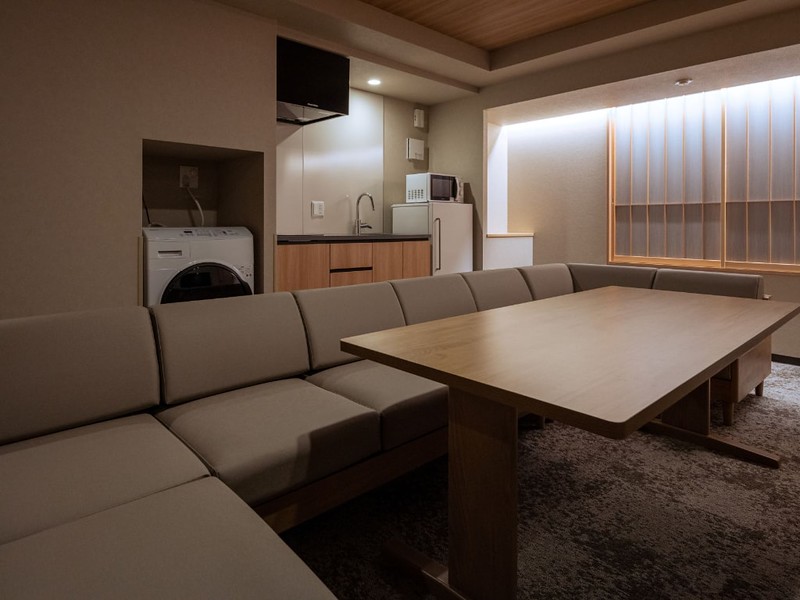 Two-bedroom family suite living area